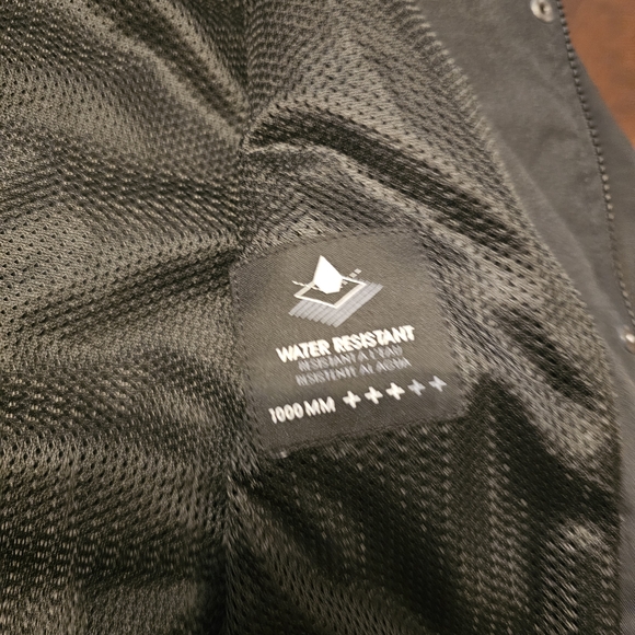 Womens Black Hooded Rain Jacket - Picture 4 of 7